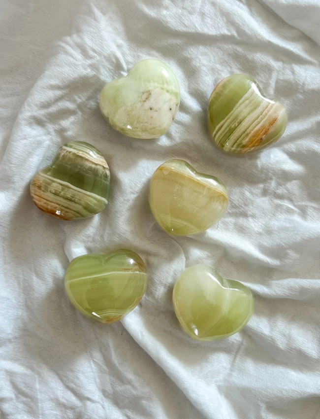 cuore in Oceanite Verde